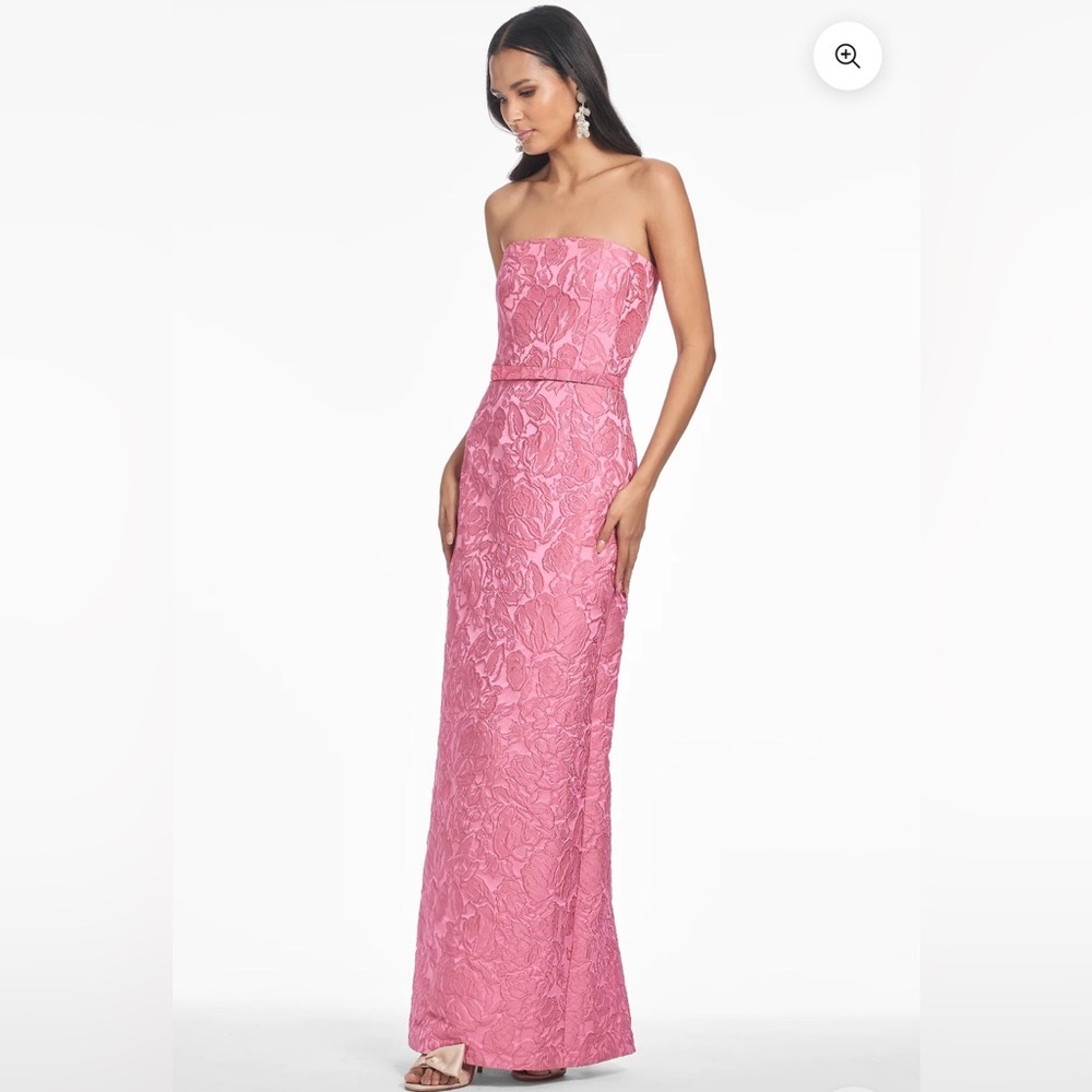 Sachin & Babi SOPHIA GOWN – Rose Pink - Jacquard Column Floral Dress